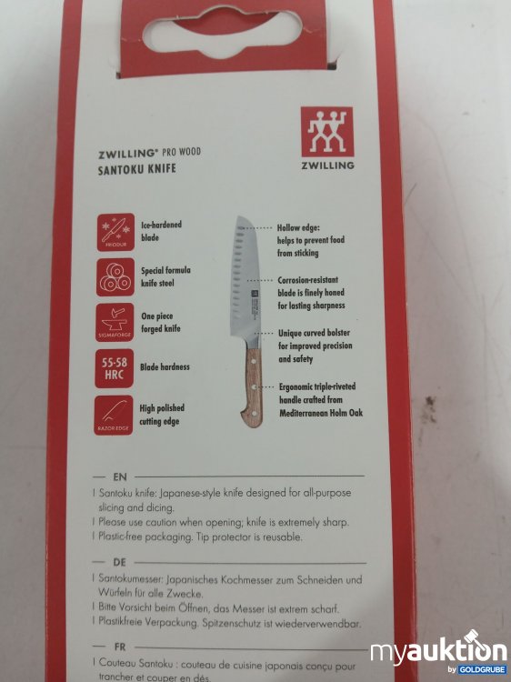 Artikel Nr. 995134 Artikel Nr. 995134: ZWILLING Pro Wood 180mm Santoku Knife