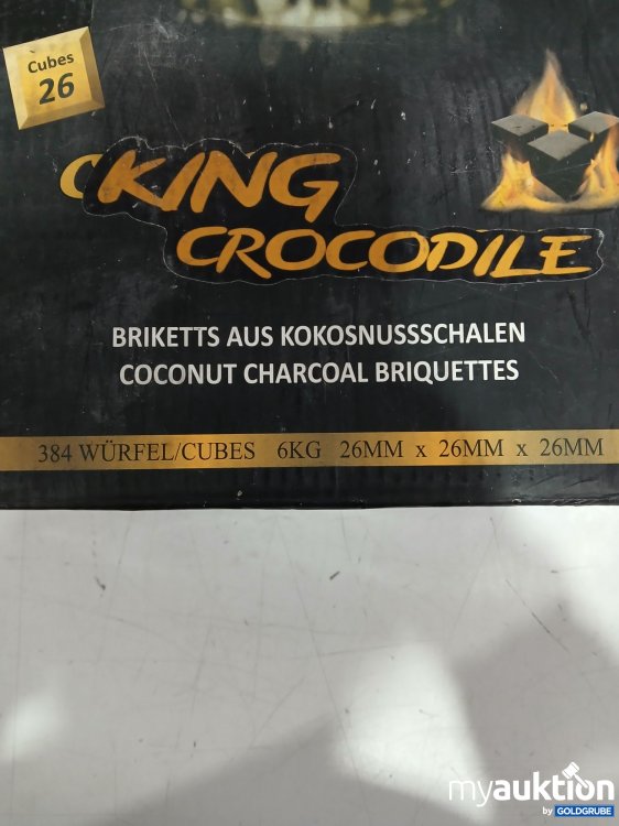 Artikel Nr. 996134 Artikel Nr. 996134: KING CROCODILE Briketts aus Kokosnussschalen