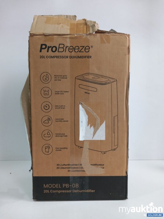 Artikel Nr. 361135 Artikel Nr. 361135: Pro Breeze 20L Luftentfeuchter Model: PB-08