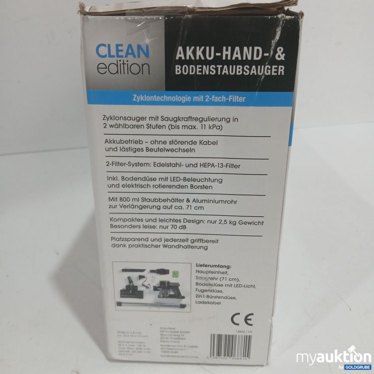 Artikel Nr. 446135: Clean Edition Akku-Hand- und Bodenstaubsauger 14576/14864/14866/15673