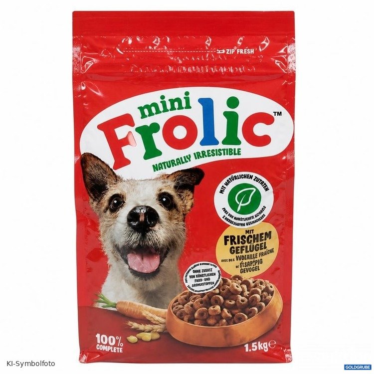 Artikel Nr. 471135: Frolic mini Hundefutter mit frischem Geflügel 1,5 kg