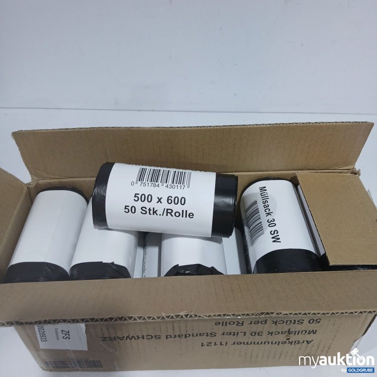 Artikel Nr. 524135: Müllsäcke schwarz 30L 18Rollen 