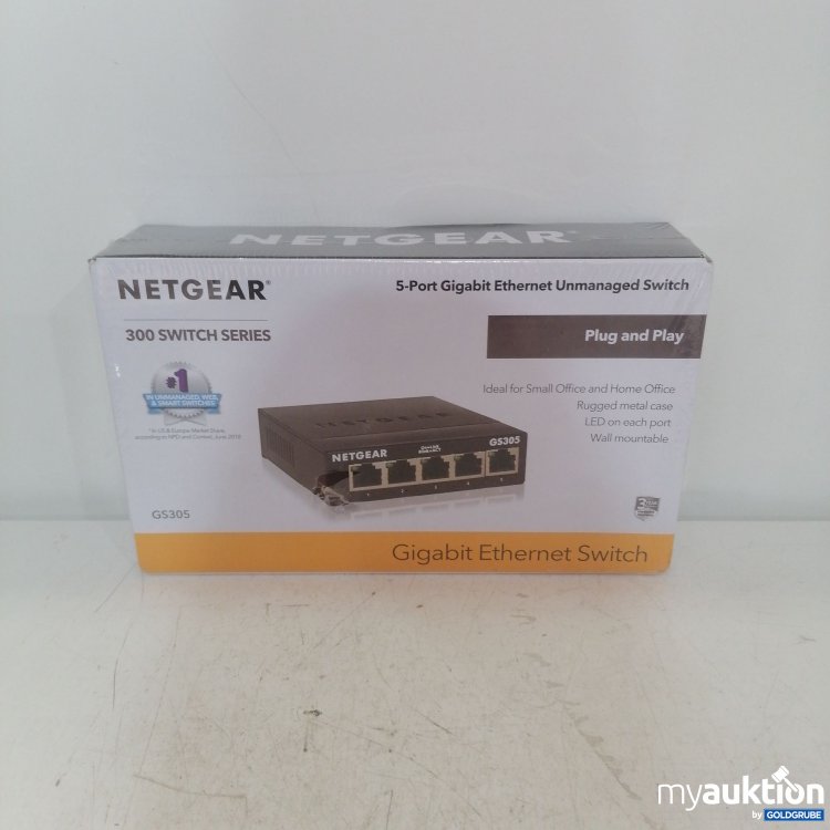 Artikel Nr. 718135: Netgear 5-Port Gigabit Ethernet Unmanaged Switch GS305