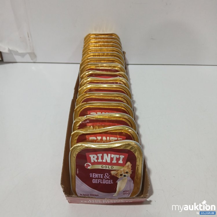 Artikel Nr. 973135: Rinti Gold Mini Ente & Geflügel 16×100g, Art.No. 92024