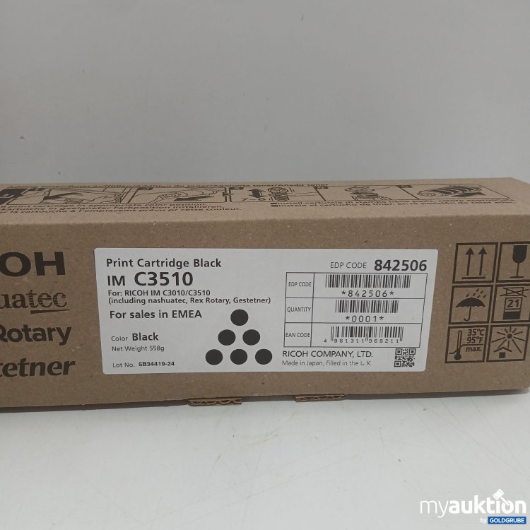 Artikel Nr. 984135 Artikel Nr. 984135: Ricoh Genuine Print Cartridge Black C3510 558g