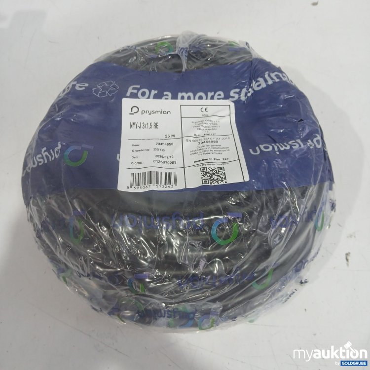 Artikel Nr. 986135: Prysmian Kabel NYY-J 3x1,5 RE 25m 