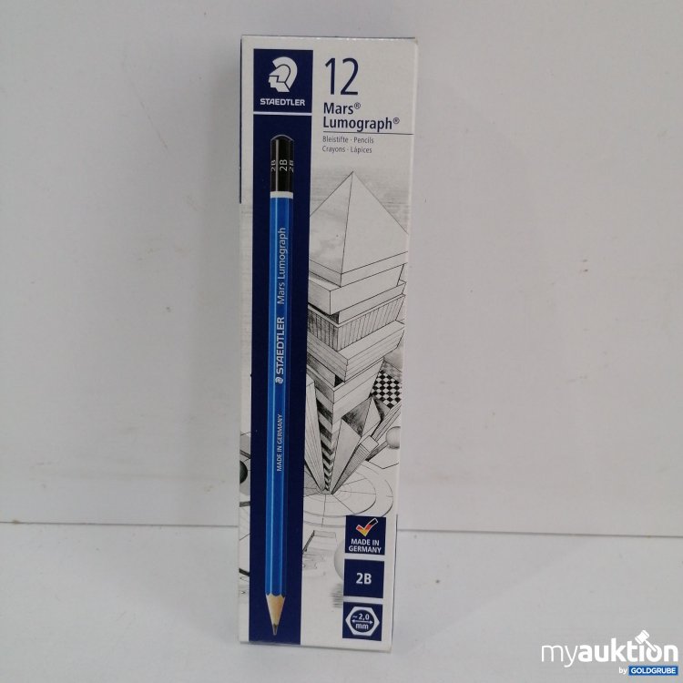 Artikel Nr. 439136: Staedtler Mars Lumograph Bleistifte 2B, 12 Stk 