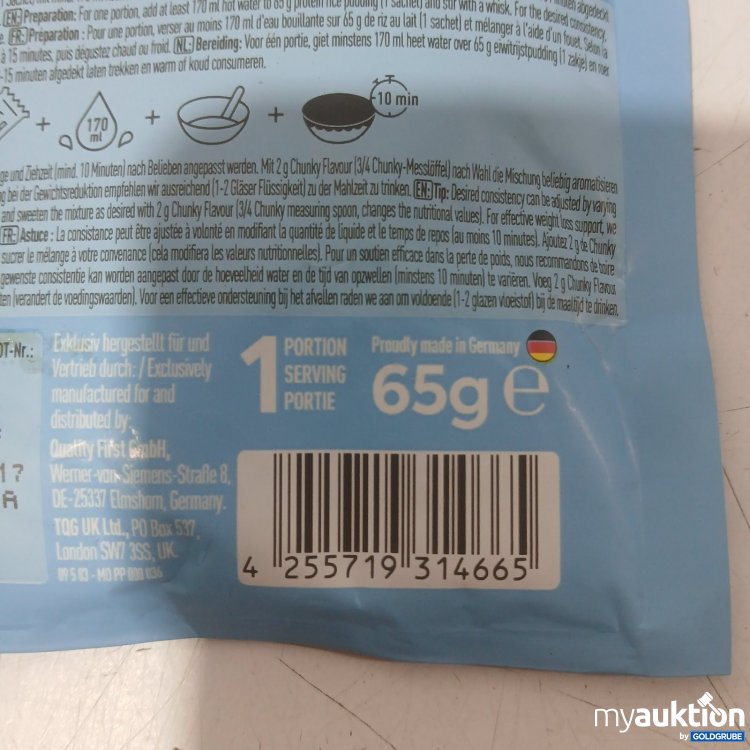 Artikel Nr. 468136 Artikel Nr. 468136: More Protein Milchreis Original Taste 65 g