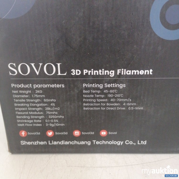 Artikel Nr. 718136: Sovol 3D Printing Filament Black+White