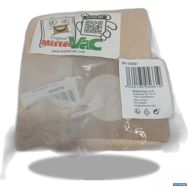 Artikel Nr. 883136: MisterVac Staubsaugerbeutel MV-00661 5 Stück 