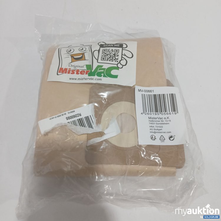 Artikel Nr. 883136: MisterVac Staubsaugerbeutel MV-00661 5 Stück 