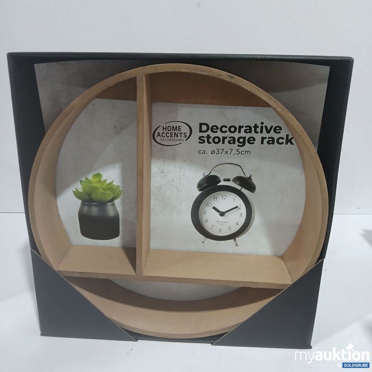 Artikel Nr. 929136: Home Accents Decorative storage rack ca. ø37x7,5cm helles braun 