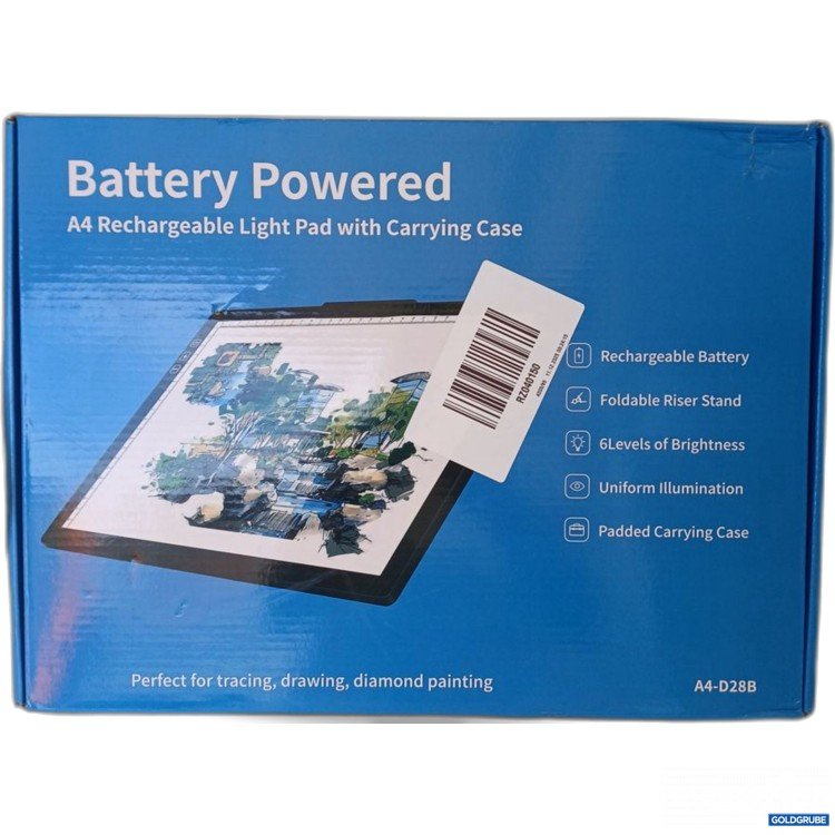 Artikel Nr. 969136 Artikel Nr. 969136: Battery Powered A4 Rechargeable Light Pad with Carrying Case