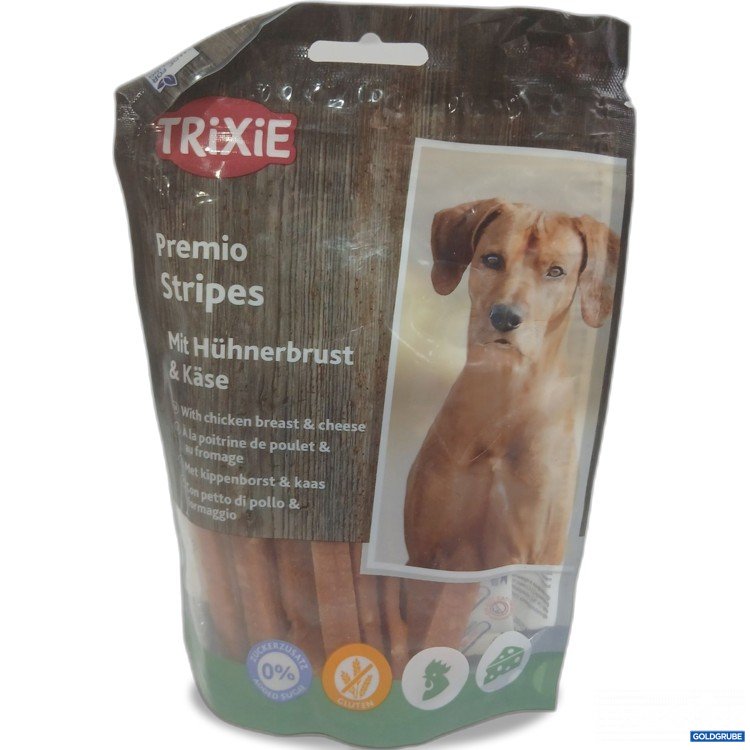 Artikel Nr. 982136 Artikel Nr. 982136: Trixie Premio Stripes Hühnerbrust & Käse 100g
