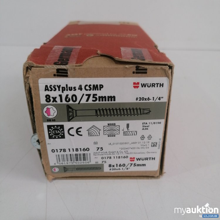 Artikel Nr. 440137: Würth Assy Plus 4CSMP, 8x160/75mm