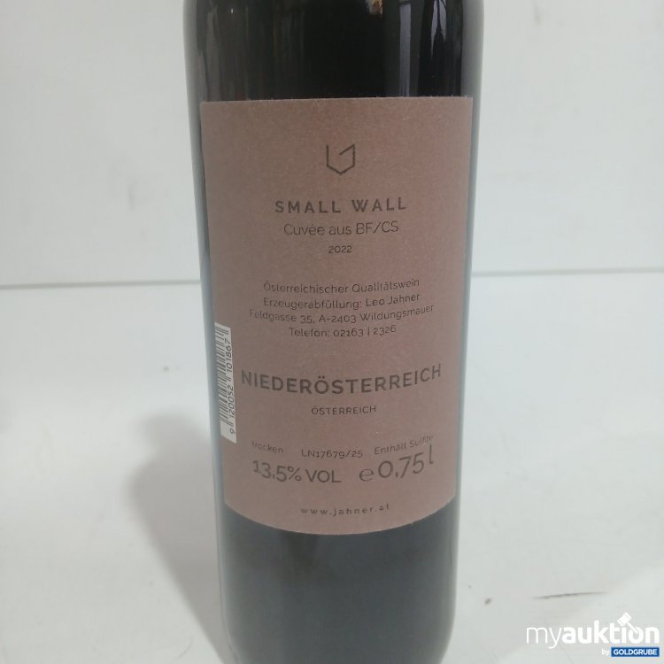 Artikel Nr. 469137: Leo Jahner Small Wall Cuvee aus BF/CS 750ml