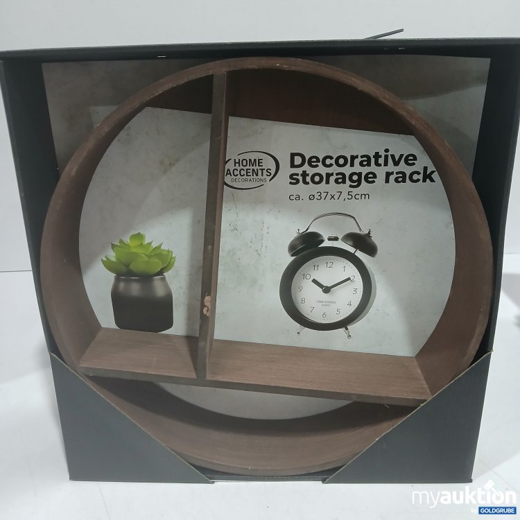 Artikel Nr. 929137: Home Accents Decorative storage rack ca. ø37x7,5cm dunkles braun 