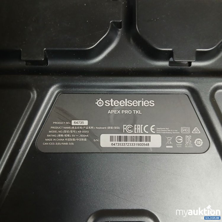 Artikel Nr. 978137: SteelSeries Apex Pro TKL Gaming Tastatur