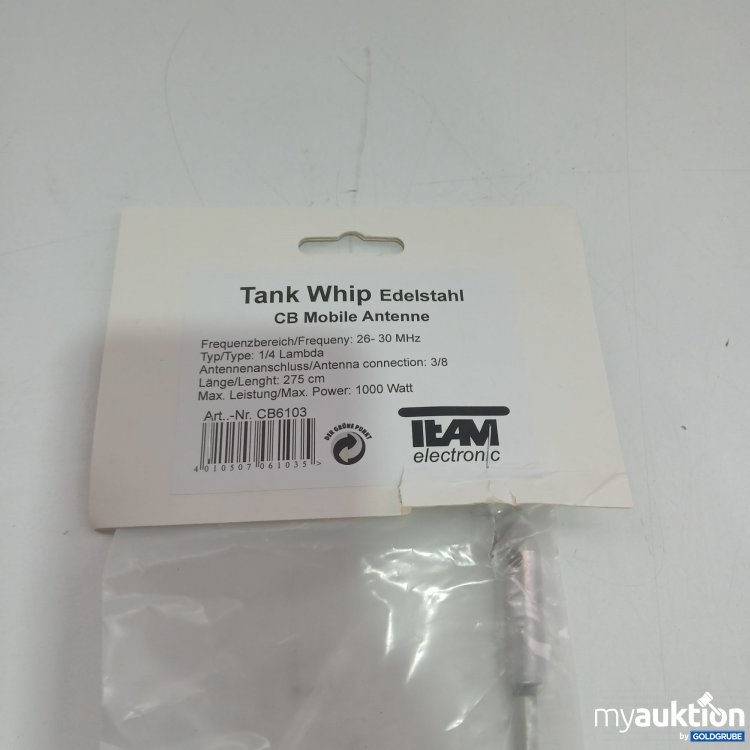 Artikel Nr. 438138 Artikel Nr. 438138: Tank Whip Edelstahl CB Mobile Antenne 275cm