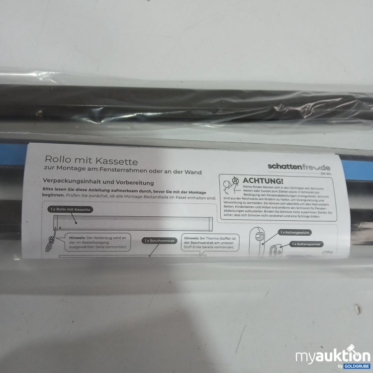 Artikel Nr. 443138: Schattenfreude Rollo mit Kassette ca. 129cm 