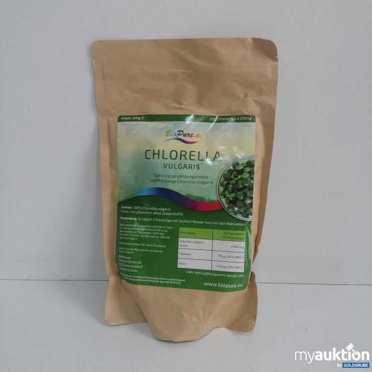 Artikel Nr. 836138 Artikel Nr. 836138: Bio Pure Chlorella Vulgaris 500g