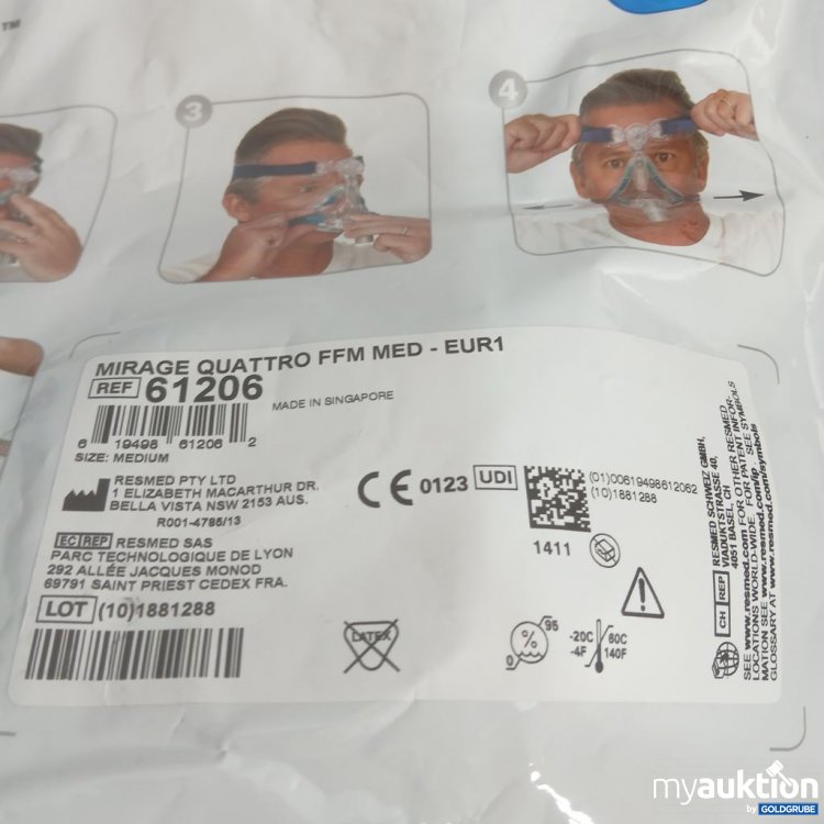 Artikel Nr. 919138: ResMed Mirage Quattro FFM Medium