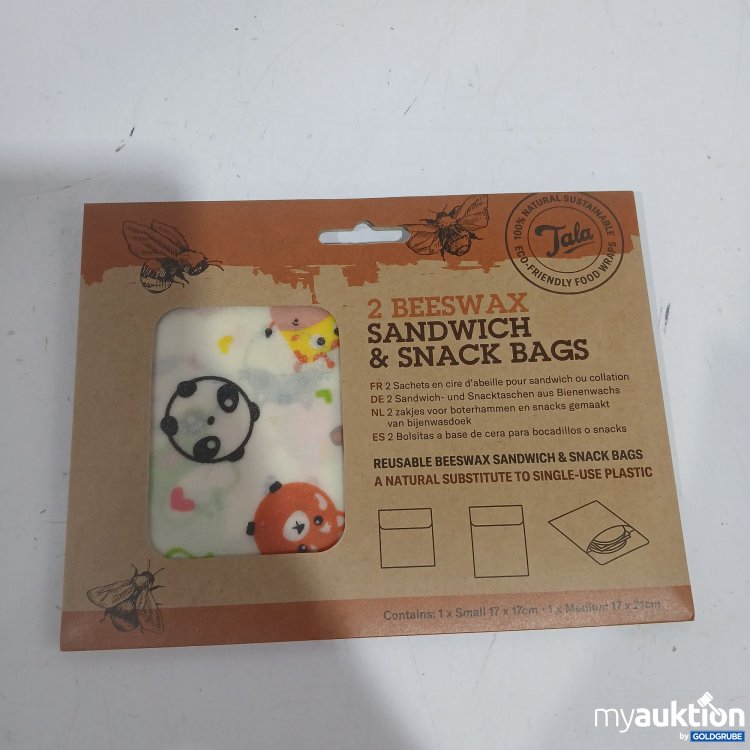Artikel Nr. 929138: Tala 2Beeswax Sandwich & Snack Bags 1x 17x17cm 1x 17x21cm 