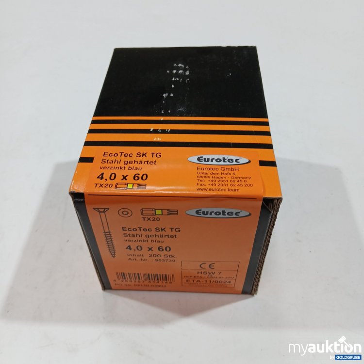 Artikel Nr. 395139 Artikel Nr. 395139: Spanplattenschraube ECOTEC 4,0x60 TX20 200er Pack