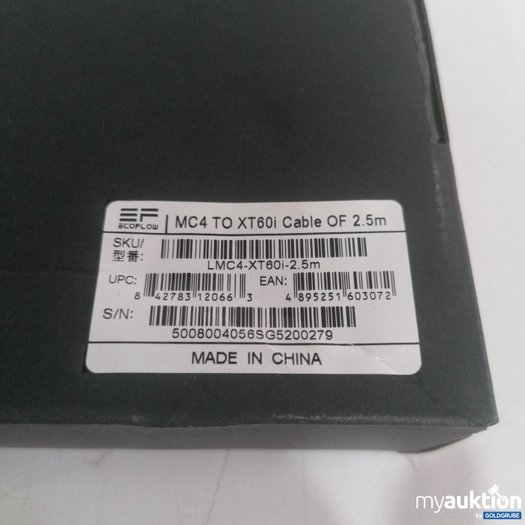Artikel Nr. 440139 Artikel Nr. 440139: MC4 TO XT60i Cable of 2.5m