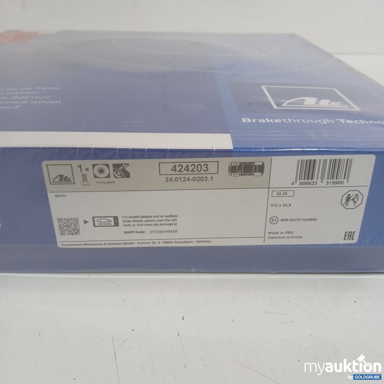 Artikel Nr. 465139 Artikel Nr. 465139: ATE Bremsscheibe BMW 424203