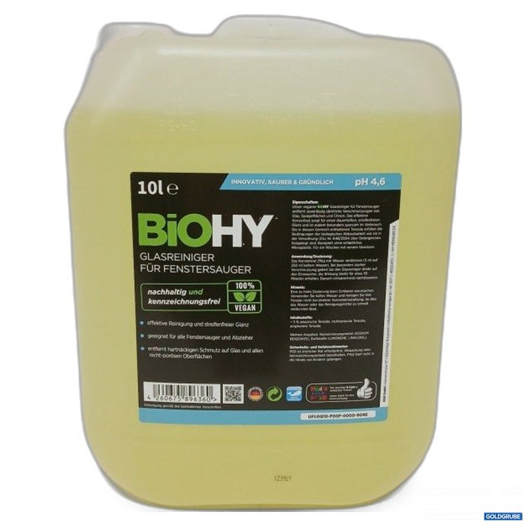 Artikel Nr. 467139: BioHY 10 l Glasreiniger für Fenstersauger