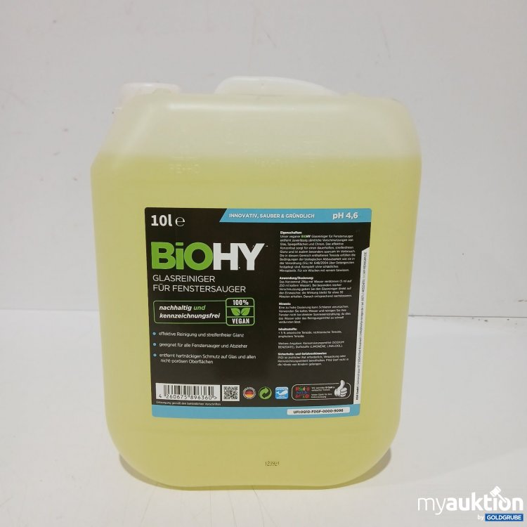 Artikel Nr. 467139: BioHY 10 l Glasreiniger für Fenstersauger