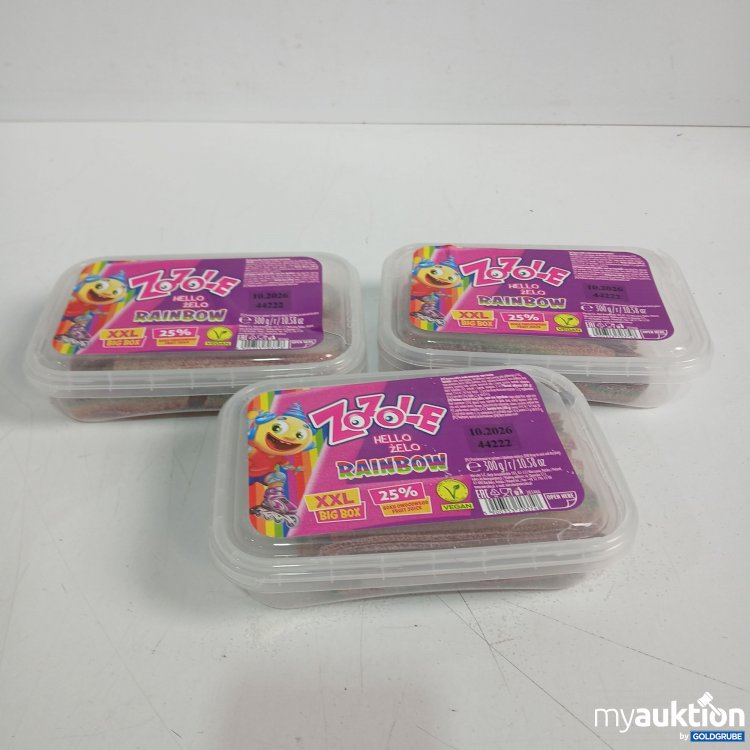 Artikel Nr. 904139: Zozolr Gainbow XXL Big Box Fruchtgummies 3x300g 