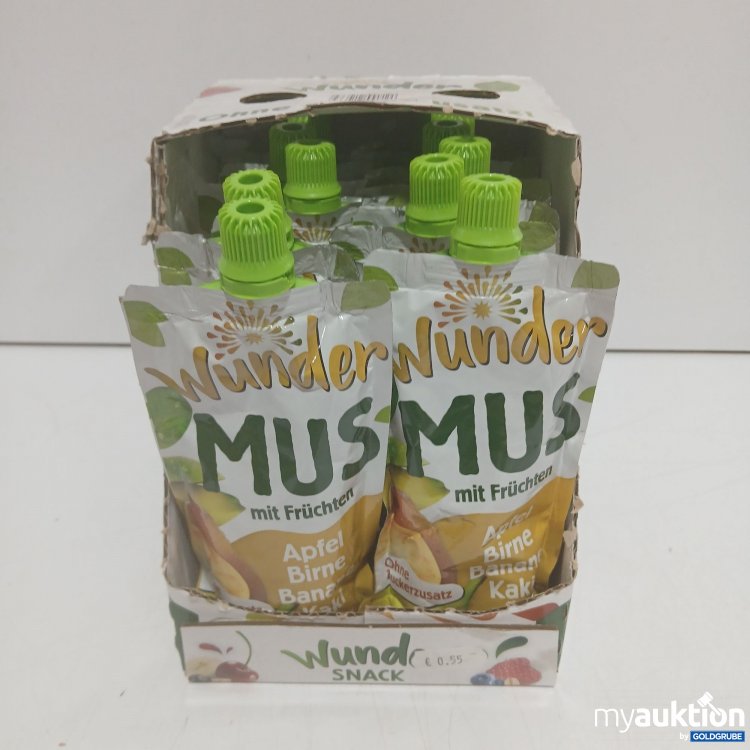 Artikel Nr. 940139 Artikel Nr. 940139: Wunder Mus mit Früchten Apfel Birne Banane Kaki abgelaufen 12x120g