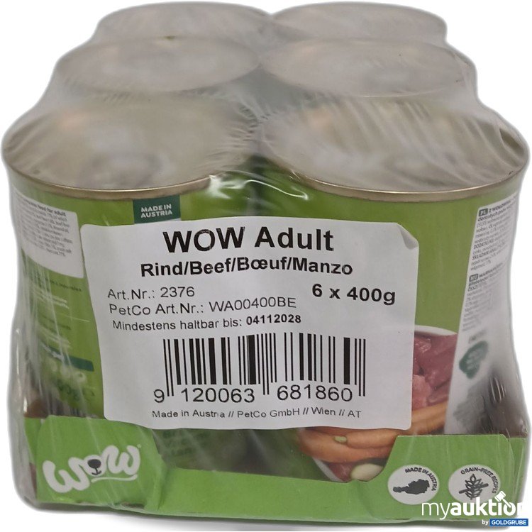 Artikel Nr. 967139: Wow Dog Rind Adult 6x400g 