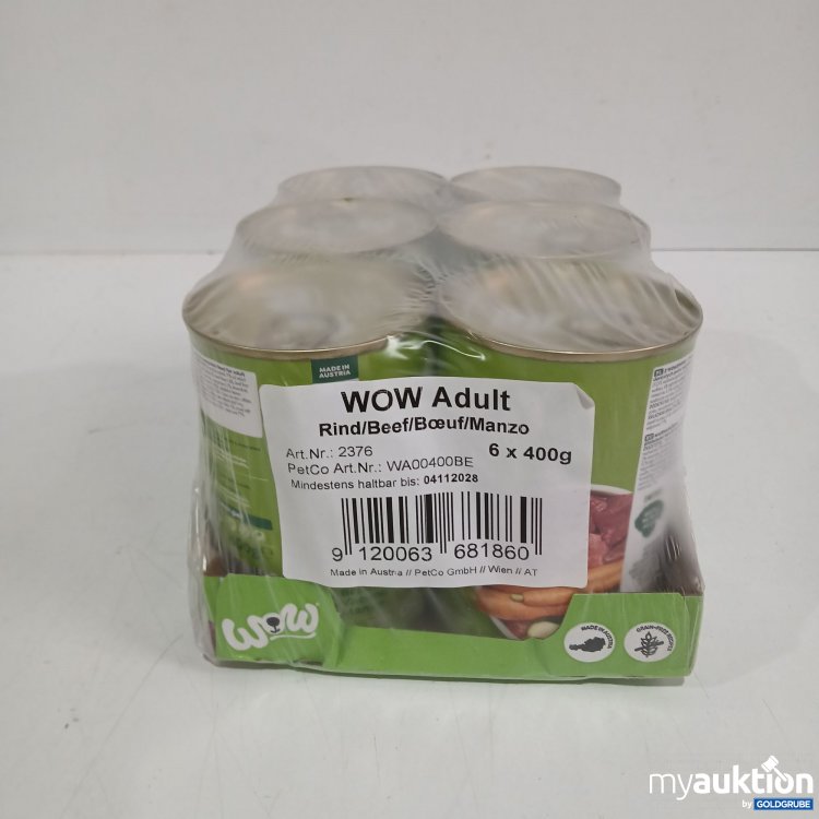 Artikel Nr. 967139: Wow Dog Rind Adult 6x400g 