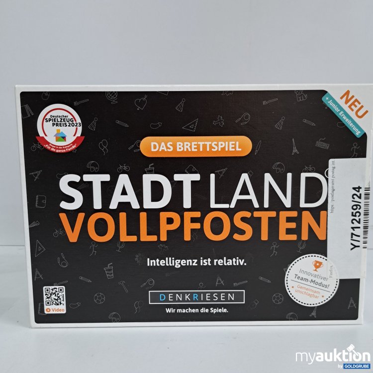 Artikel Nr. 428140 Artikel Nr. 428140: Stadt Land Vollpfosten, das Brettspiel
