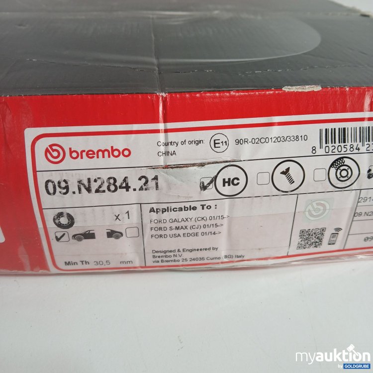 Artikel Nr. 865140: Brembo Bremsscheibe 09.N284.21 