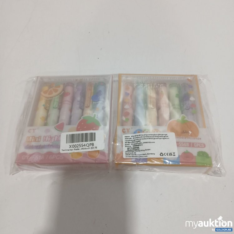 Artikel Nr. 883140: Mini Textmarker 2x6 Stück 
