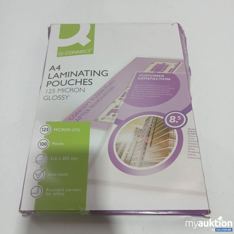 Artikel Nr. 911140 Artikel Nr. 911140: Q-Connect A4 Laminating Pouches 100Pcs