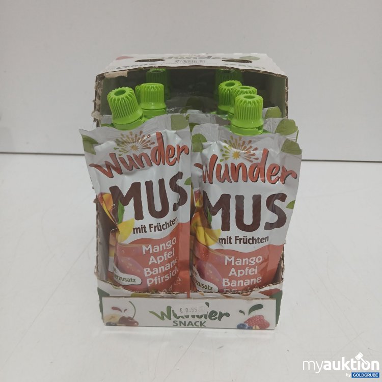 Artikel Nr. 940140 Artikel Nr. 940140: Wunder Mus mit Früchte Mango Apfel Banane Pfirsich 12x120g