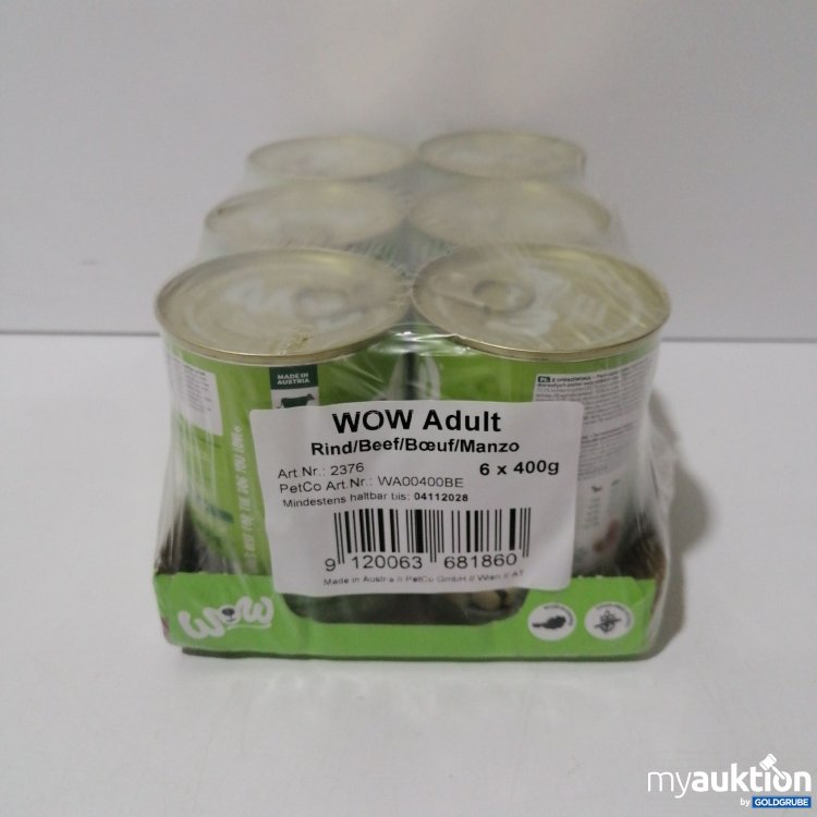Artikel Nr. 950140: Wow Adult Rind 6x400g