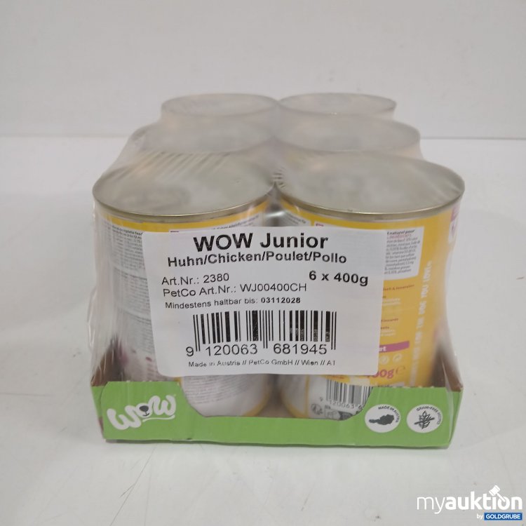 Artikel Nr. 967140: Wow Dog Huhn Junior 6x 400g 