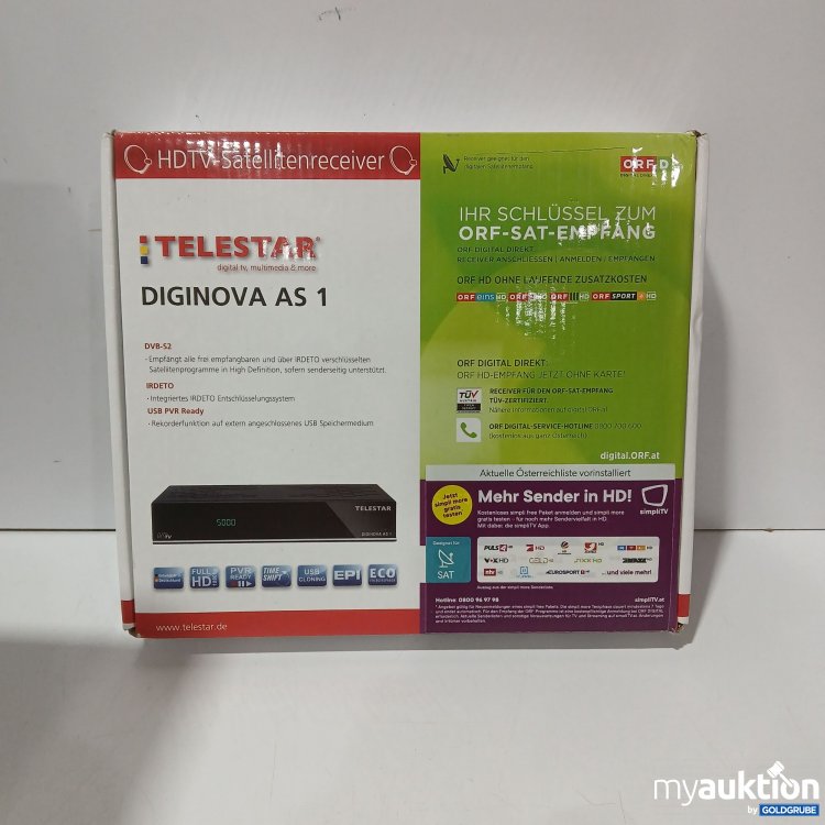 Artikel Nr. 971140: Telestar HDTV-Satellitenreciever, Model Diginova AS1