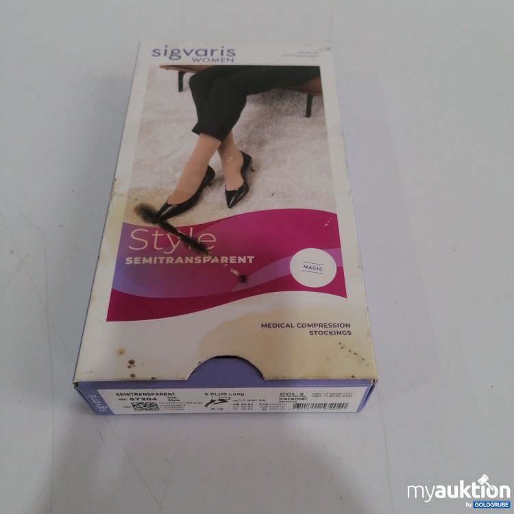 Artikel Nr. 440141: Sigvaris Women Style Transparent 57204, S Plus Long, Caramel 