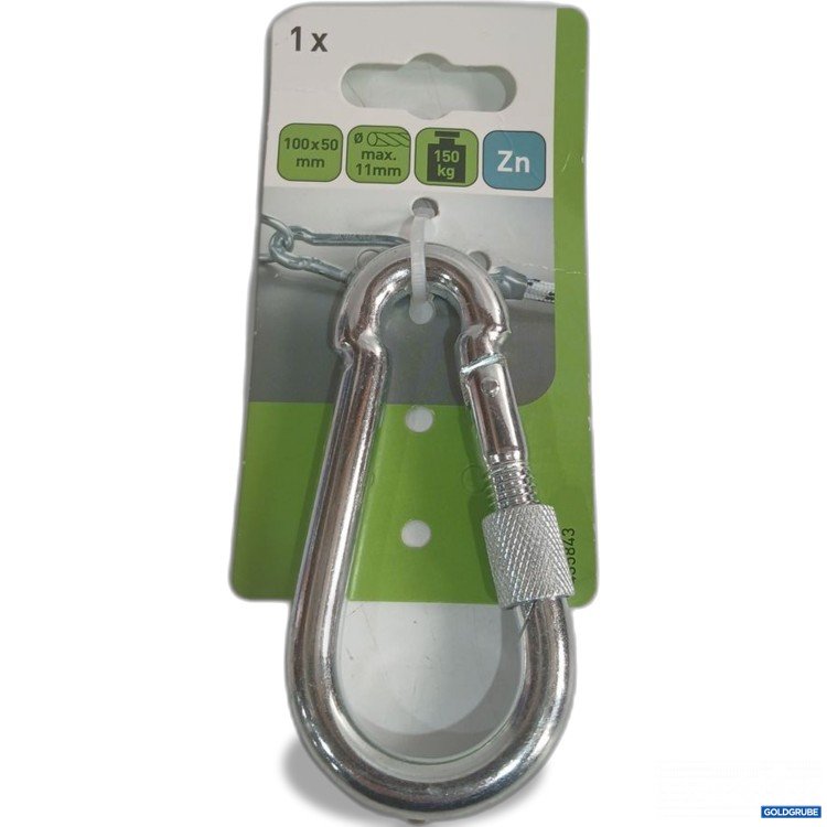 Artikel Nr. 919141: Zinc Karabinerhaken 100x50 mm