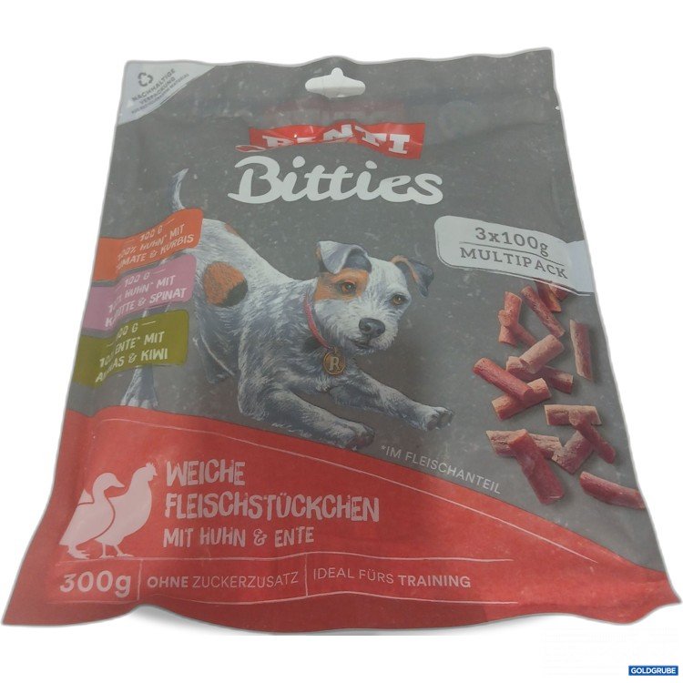 Artikel Nr. 982141: Rinti Bitties weiche Fleischstücke Huhn&Ente 300g