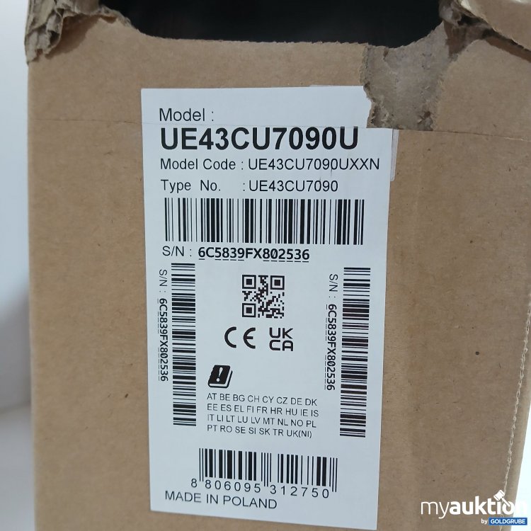 Artikel Nr. 916142: Samsung Crystal UHD Smart TV UE43CU7090U