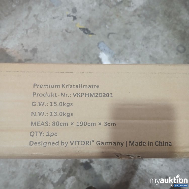 Artikel Nr. 986142: Vitori Premium Kristallmatte 80x190cm VKPHM20201