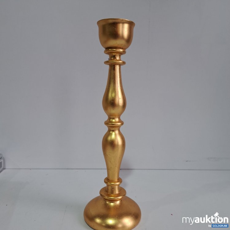 Artikel Nr. 428143: Kerzenständer Holz/Gold 33cm